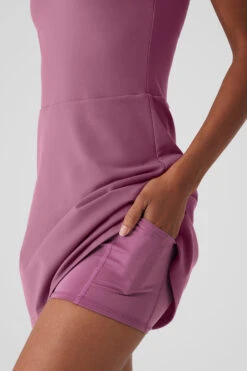 Airbrush Real Dress - Soft Mulberry -Alo Fashion Store W8190R 05276 b1 s1 a004 1 m18