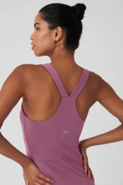 Airbrush Real Dress - Soft Mulberry -Alo Fashion Store W8190R 05276 b1 s1 a005 1 m18