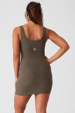 Alosoft Head Start Dress - Olive Tree -Alo Fashion Store W8261R 05279 b1 s4 a2 1 m182