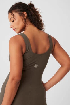 Alosoft Head Start Dress - Olive Tree -Alo Fashion Store W8261R 05279 b1 s4 a4 1 m182