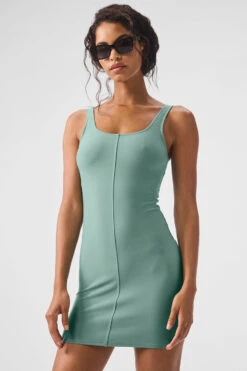 Alosoft Head Start Dress - Botanical Green -Alo Fashion Store W8261R 05444 b1 s1 a1 2 m18